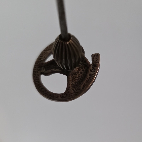 Antique Sterling Silver Hat Pin Equestrian Themed - Picture 6 of 8